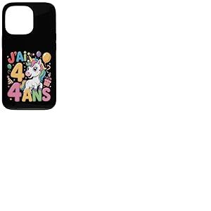 Enfant Licorne Enfant 4ans Anniversaire Garcon Fille Licorne Coque pour iPhone 13 Pro