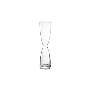 LEONARDO HOME Diabolo 045264 Soliflore Vase en Verre décoratif Fait à la Main pour Fleurs Individuelles Décoration harmonieuse Transparent Hauteur 26,2 cm