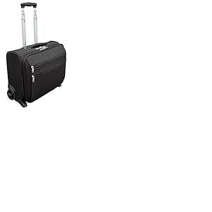 Cl&eacute;mentina Frog Trolley Sac Ordinateur Traveller Horizontal, 22cm x 43cm x 33cm, Noir