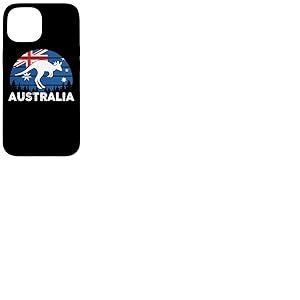 Drapeau Patriotique Australien Kangourou Australien Coque pour iPhone 15
