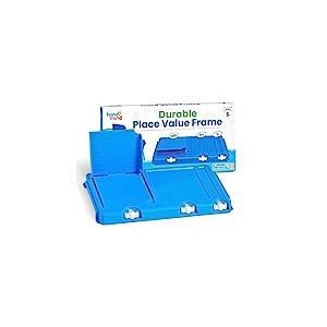 Cadre de valeur de place résistant de Learning Resources, cubes de valeur de place pour grilles de base 10, matériel mathématique, base 10, cadre pour cubes de base 10 en plastique, fournitures mathématiques pour la classe, à partir de 5 ans