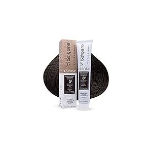 Vitalcare | +Sense - Coloration Permanent Professionnel, crème colorante cheveux, sans amabaiture, résorcine, PPD, Siliconi - Avec huile d'Argan, Macadamia et Avocado, 6/00 Blond foncé 100 ml