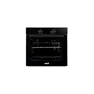 Cata Four statique SES 6004 BK 4 fonctions porte panoramique Full Glass Nettoyage AquaSmart &Eacute;clairage int&eacute;rieur Largeur 60 cm Grande capacit&eacute; 62 L &Eacute;clairage int&eacute;rieur Finition inox Verre noir