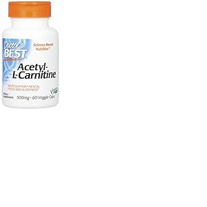 Doctor's Best - Acétyl L-Carnitine | un complément très apprécié pour le métabolisme énergétique - 500mg, 60 gélules végétarienne