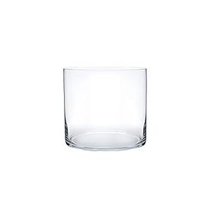 Royal Imports Vase en Verre d&eacute;coratif pour la Maison ou Le Mariage &ndash; Forme cylindrique, 20,3 cm de Haut, Ouverture de 20,3 cm, Transparent