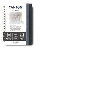 CANSON Art Book Saunders Waterford - Carnet spiralé format portrait 40 pages A4 papier aquarelle grain fin 300g/m²