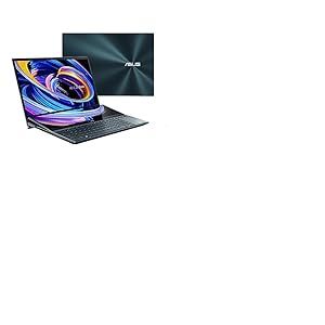 ASUS ZenBook Pro Duo 15 OLED UX582ZW-H2035W - Ultra HD (Intel Core i7-12700H, 16 Go RAM, 1 to SSD, RTX 3070 Ti 8 Go, Windows 11 Home) Bleu Ciel