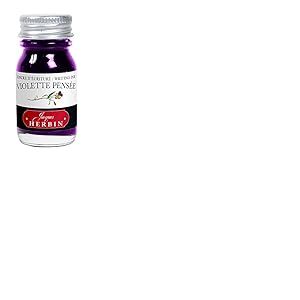 Jacques Herbin 11577T - Encre d'écriture et de dessin - Stylo-plumes et stylos roller -Violette pensée - 10 ml - Fabriqué en France