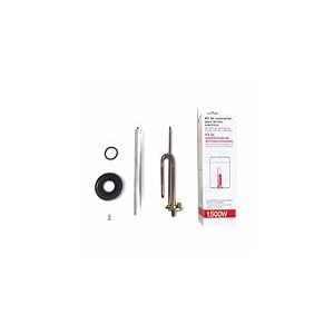 Ariston Kit de r&eacute;paration pour chauffe-eau &eacute;lectrique avec r&eacute;sistance &eacute;lectrique incurv&eacute;e (1500 W) + anode magn&eacute;sium + joint en caoutchouc + vis de fixation