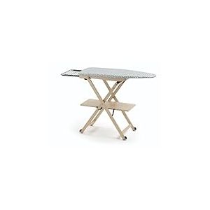 Arredamenti Italia 621 STIROCOMODO Planche à Repasser Réglable/Pliable Hêtre Massif Naturelle 135 x 88 x 45 cm
