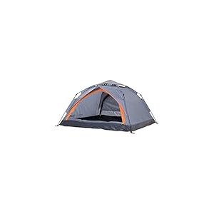 Lumaland x Where Tomorrow Tente de Camping D&ocirc;me Pop-up - Tete L&eacute;g&egrave;re 3 Personnes - Camping/Festivals - 2 Entr&eacute;es - 210 x 190 x 110 cm - Gris