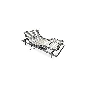 Somnia Descanso - Lit articulé électrique Ergoflex, 5 Plans, Cadre renforcé, fiable et Silencieux, Moteur Allemand, 90 x 190