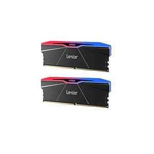 Lexar ARES Gen2 RGB DDR5 RAM Kit 64Go (2x32Go) 6000MHz CL30, 288-Pin UDIMM PC M&eacute;moire RAM, M&eacute;moire de Bureau, M&eacute;moire Interne d'ordinateur Jeu PC pour Intel XMP 3.0/AMD EXPO/CL30-38-38-76/1,4V