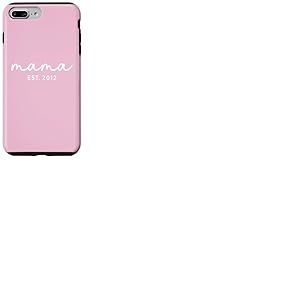 Mama Est 2012 Personnalis&eacute; Maman F&ecirc;te des M&egrave;res Personnalis&eacute; Coque pour iPhone 7 Plus/8 Plus