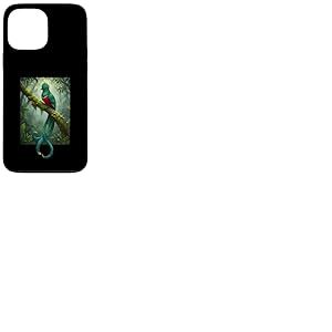 Resplendent Quetzal Perched in A Misty Tropical Jungle Coque pour iPhone 13 Pro Max