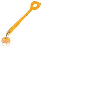 Birkmann Colour Kitchen Cuillère en silicone avec noyau en métal Orange 29,5 cm