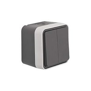 Berker Interrupteur s&eacute;rie 2 contacts 50753515 Ap gris clair W.1 4011334391173