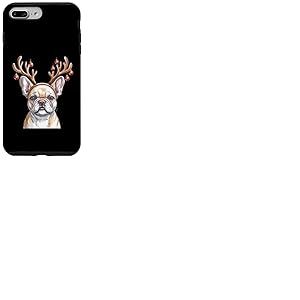 Adorable Bois de Bouledogue fran&ccedil;ais et Renne Coque pour iPhone 7 Plus/8 Plus