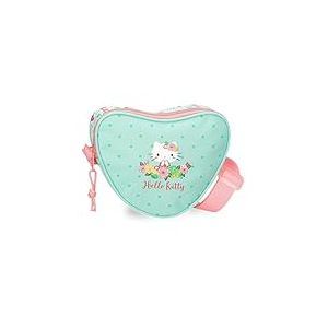 Hello Kitty Floral Kitty Sac bandouli&egrave;re vert 17 x 14,5 x 4 cm Polyester