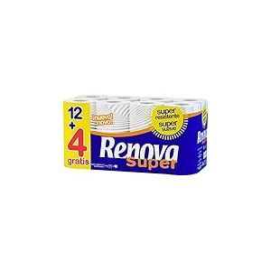 Renova Super Prom Lot de 16 rouleaux de papier toilette Blanc