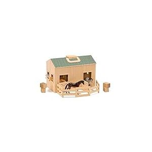 Melissa & Doug | Étable En Bois Pliante Et Portative | Pour garçon ou fille | 3+, Verts