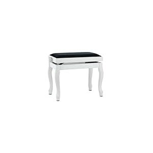GEWA Banc de piano Deluxe Classic, blanc mat