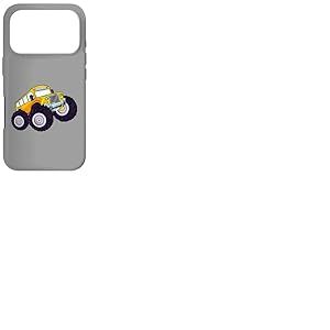 Monster Truck Bus Scolaire Jaune pour Enfant Coque pour iPhone 17 Pro