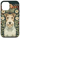 Fox Terrier en Fil de Fer &agrave; la William Morris Coque pour iPhone 12/12 Pro