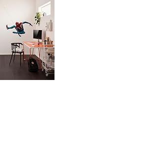 Komar Sticker mural Marvel Spider-Man Epic Swinging - Dimensions : 70 x 100 cm - Pour chambre d'enfant - Bleu et rouge