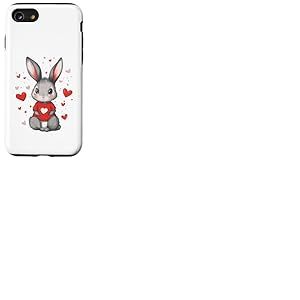 Lapin Coeur Femme Amour Saint-Valentin Fille Lapin Coque pour iPhone SE (2020) / 7/8