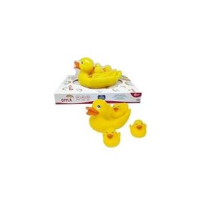 ODS - Opplà - Jeu de Bain Maman Canard avec 3 Canards flottants, matériau Vinyle, âge recommandé 6 m +