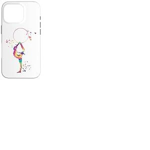 Gymnaste avec Cerceau pour Filles et Enfants Gymnastique Rythmique Coque pour iPhone 16 Pro
