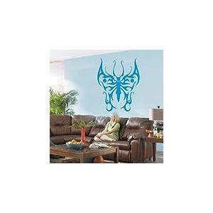 Indigos UG 4052166190510 w967 Autocollant Mural Tribal Beau Papillon Bleu 120 x 94 cm
