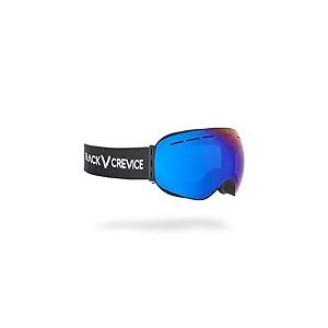 Black Crevice Masque de Ski avec Verres sph&eacute;riques Adulte (Unisexe), Noir/Bleu Revo, Standard
