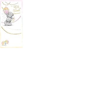 Me To You Carte d'anniversaire Tatty Teddy Special Friend avec cupcake - Collection officielle - 10,2 x 20,3 cm