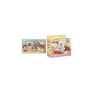 SYLVANIAN FAMILIES - La Ville - La Cuisine Aménagée - 5341 - Meubles et Accessoires Poupée - Mini Poupées & Le Village - Le Semi Lit Double - 5019 - Meubles et Accessoires Poupée - Mini Poupées