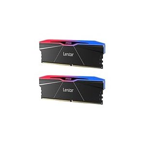 Lexar ARES Gen2 RGB DDR5 Kit RAM 32Go (2x16Go) 6000MHz CL26, mémoire Bureau UDIMM 288-Pin, d'ordinateur Jeu PC pour AMD Expo/DRAM optimisé par SK hynix/CL26-36-36-68/1.45V(LD5U16G60C26BR-RGD)