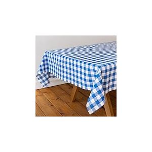 Talking Tables Nappe en Tissu &agrave; Carreaux Bleus 180x140cm en Coton recycl&eacute; r&eacute;utilisable et Lavable id&eacute;ale pour Repas en ext&eacute;rieur buffets Mariages f&ecirc;tes et Pique-niques, Bluecheck