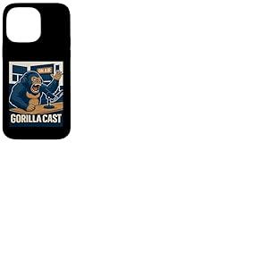Gorilla Podcast on Air Studio Funny Podcaster Coque pour iPhone 14 Pro Max