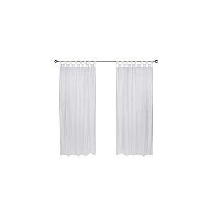 Outdoor decor extérieur Décor Escape Voile Velcro Tab Panneau, Tissu, Blanc, 54 by 84"