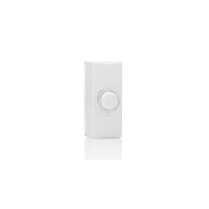 Byron DBW-22011 Wired Surface Mount Doorbell Push Button, Universal Compatibility, Illuminated, Waterproof, Easy 2-Wire Installation, Elegant Design