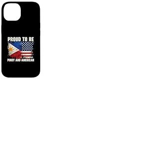 Moitié philippin moitié Drapeau américain américain philippin américain Coque pour iPhone 14