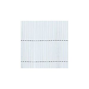 Tenax Colorado 1,00 x 5 m Blanc, Canisse Synthétique en PVC avec Cannes Entières de 7 mm, Brise-Vue pour Jardins, Balcons et Clôtures