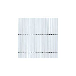 Tenax Colorado 1,00 x 5 m Blanc, Canisse Synthétique en PVC avec Cannes Entières de 7 mm, Brise-Vue pour Jardins, Balcons et Clôtures