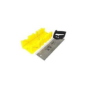 Rolson 58262 Boîte à onglets avec scie à tenon Noir