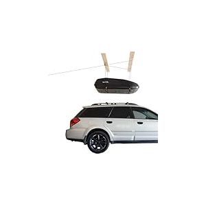 HARKEN Hoister Système de levage de garage pour kayaks, canoës, planches de surf et de paddle, (capacité de 27,2 kg, plafond de 3,7 m) auto-nivelant, sûr anti-chute, utilisation facile par une seule