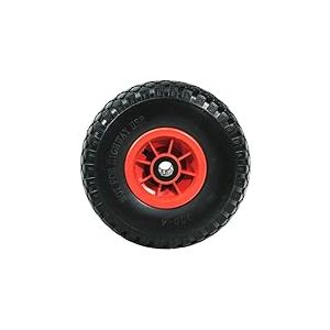 WERKA PRO - 10347 - Roue Increvable 10'' - Diam 260 x 75 mm - Alésage 25 mm - Avec Axe Central - Idéal pour diable, chariot