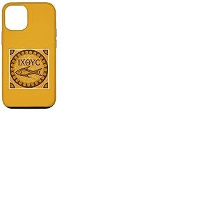 Ichthys Poisson Symbole Embl&egrave;me Chr&eacute;tien Pr&eacute;coce pour J&eacute;sus Christ Coque pour iPhone 12/12 Pro