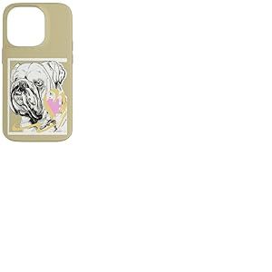 Bouledogue Anglais, Bouledogue, Elke, cœur Coque pour iPhone 14 Pro