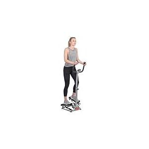 Sunny Health & Fitness : Machine Twister Stepper, Stepper réglable en Hauteur, Exercice de Marche d'escalier avec Guidon et Moniteur LCD, équipement de Gym à Domicile en intérieur - SF-S020027